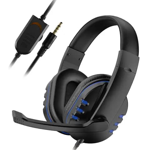 3.5mm Wired Gaming Headset with Microphone for PS4 and PC