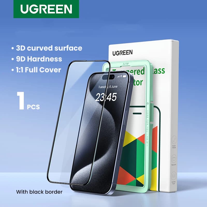 UGREEN tempered glass screen protector for iPhone 15 Pro Max