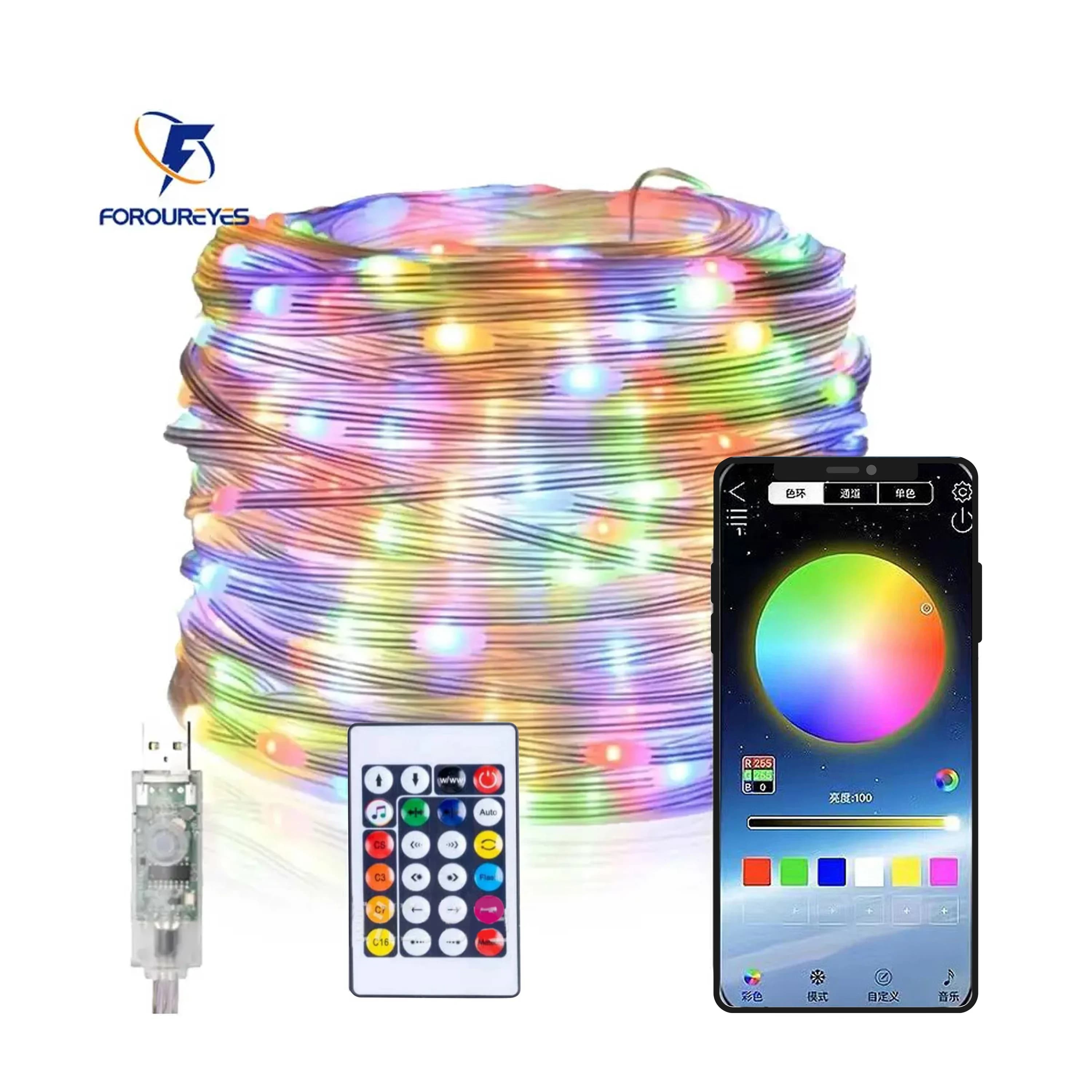 Dream Color Fairy LED String Lights, USB with App/Remote Control