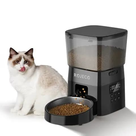 ROJECO Automatic Cat Food Dispenser, Smart Control