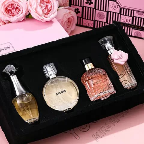 4-Piece Floral Perfume Gift Box Set 100ml
