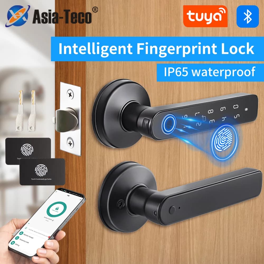 Tuya BLE Fingerprint Smart Door Lock M5