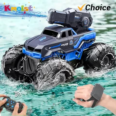 Amphibious RC Off-Road Vehicle with Water Gun