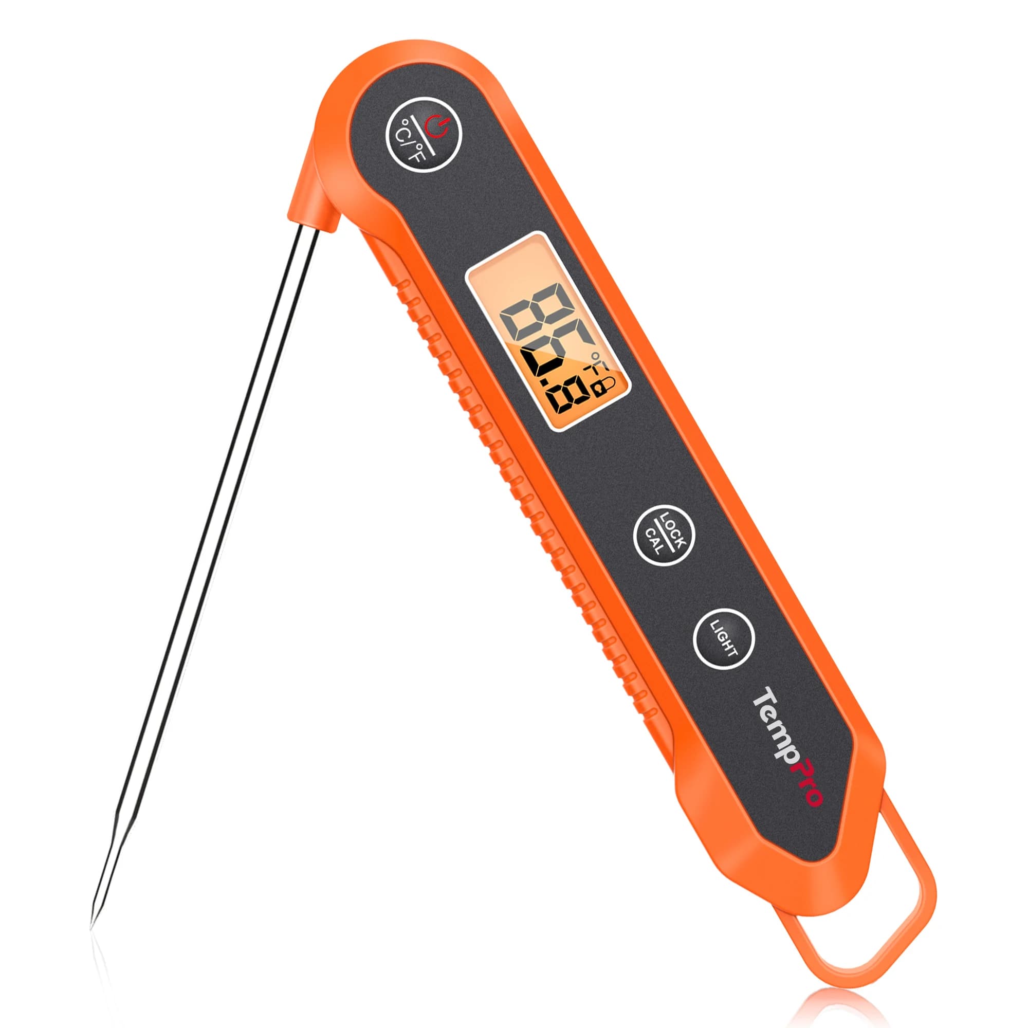ThermoPro TP03H Digital Instant Read Meat Thermometer, Waterproof Kitchen LCD Thermometer with Calibration