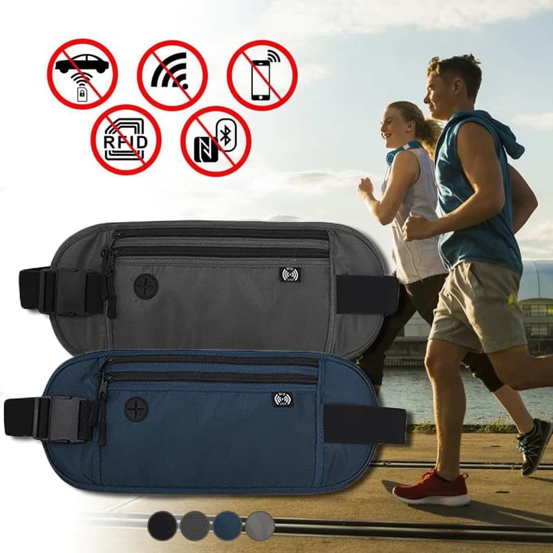 RFID-Blocking Travel Money Belt & Passport Holder