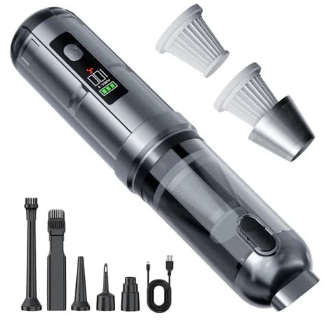 17000Pa Brushless Motor Car Vacuum Cleaner, Cordless Compressed Air Duster