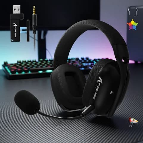 ATTACK SHARK L80 Pro Wireless Gaming Headset, Ultra-Light 40mm Drivers