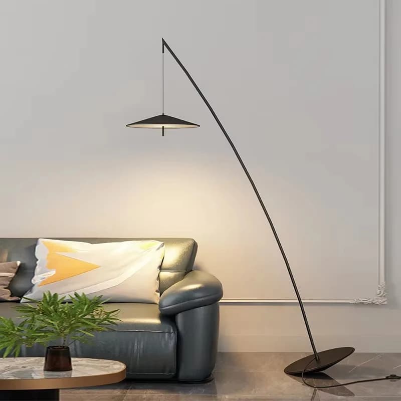 Adjustable LED Floor Lamp, Minimalist Metal Stand for Living Room