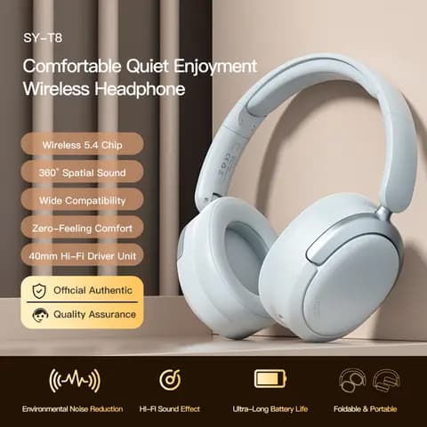 Sony SY-T8 Wireless Gaming Headset, Bluetooth 5.4, Noise Reduction