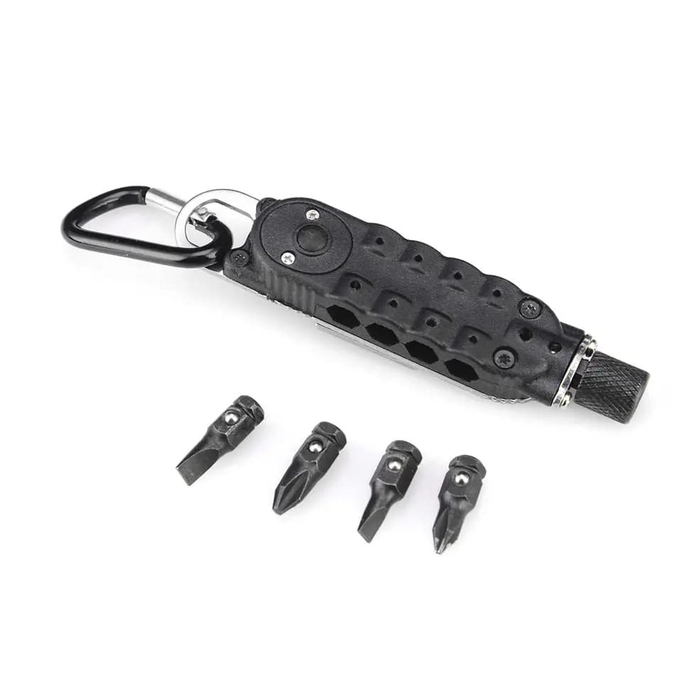 Multifunctional Mini Screwdriver Keychain Tool