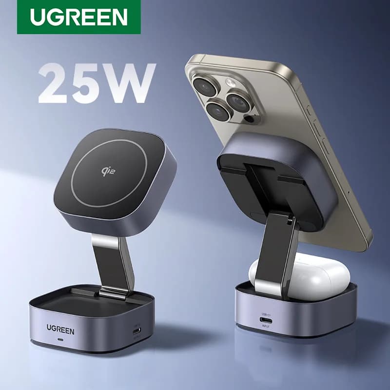 UGREEN Qi2 magnetic wireless charger stand