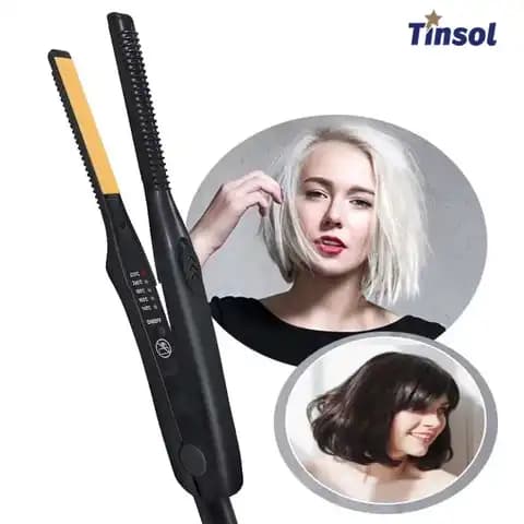 2-in-1 Mini Ceramic Hair Straightener & Curling Iron