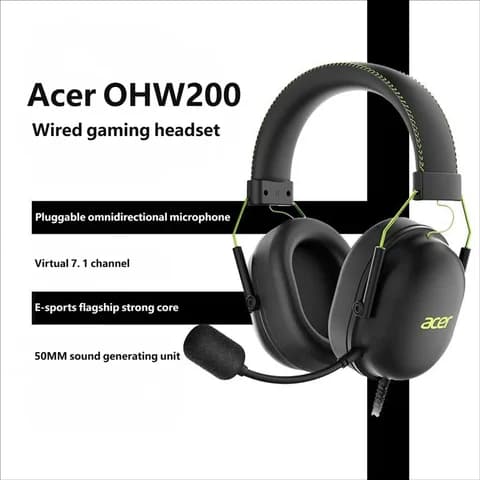 Acer OHW200 7.1 Surround Sound Wired Gaming Headset