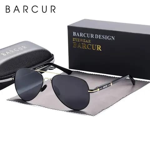 BARCUR Polarized Pilot Sunglasses